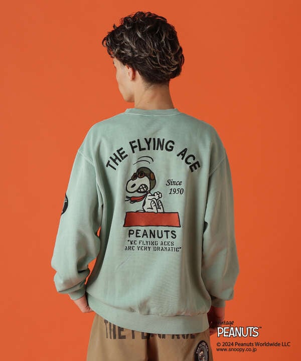 《AVIREX × PEANUTS》CREWNECK SWEAT "FLYING ACE" / クルーネック スウェット 