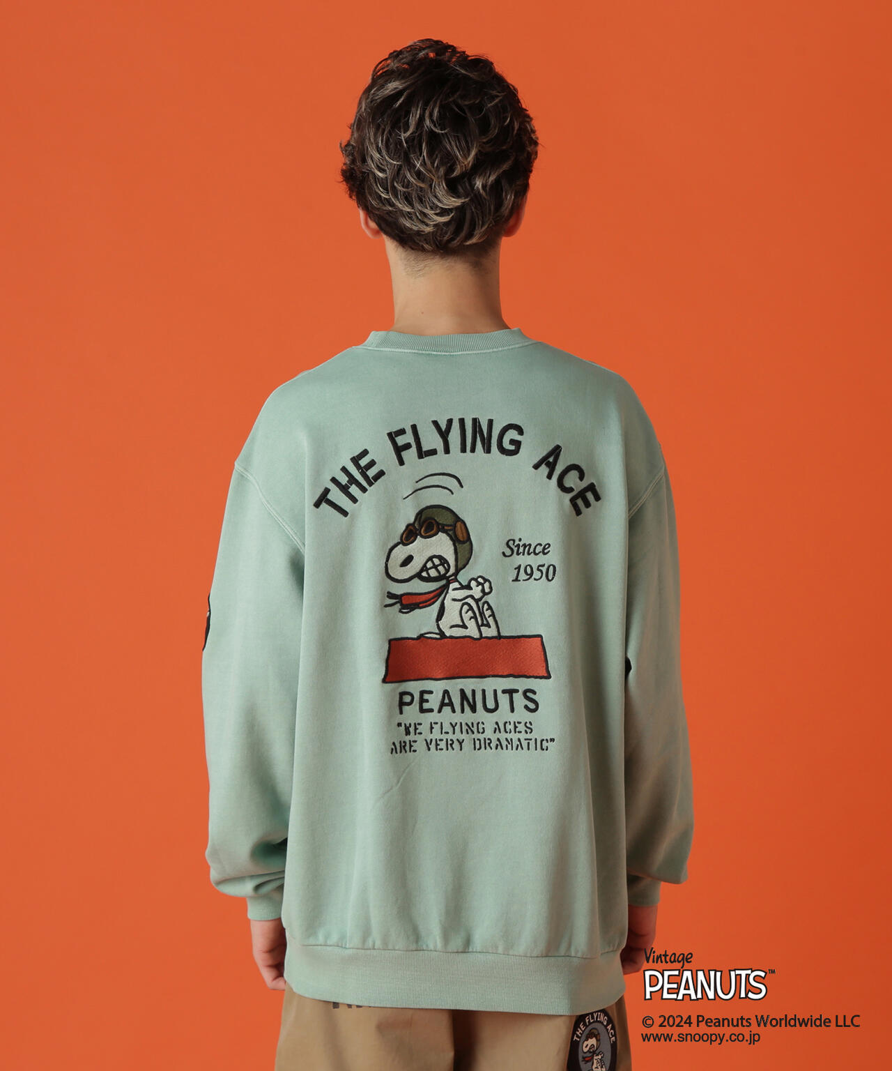 《AVIREX × PEANUTS》CREWNECK SWEAT "FLYING ACE" / クルーネック スウェット 