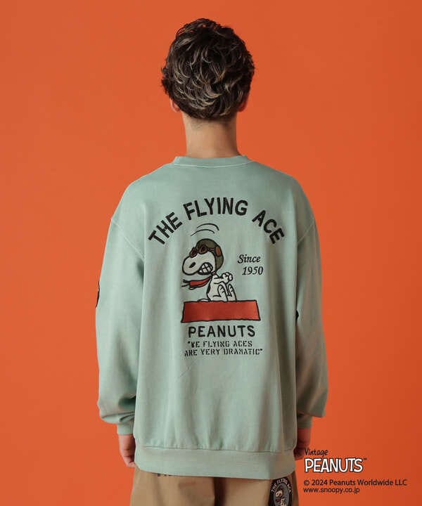 《AVIREX × PEANUTS》CREWNECK SWEAT "FLYING ACE" / クルーネック スウェット 