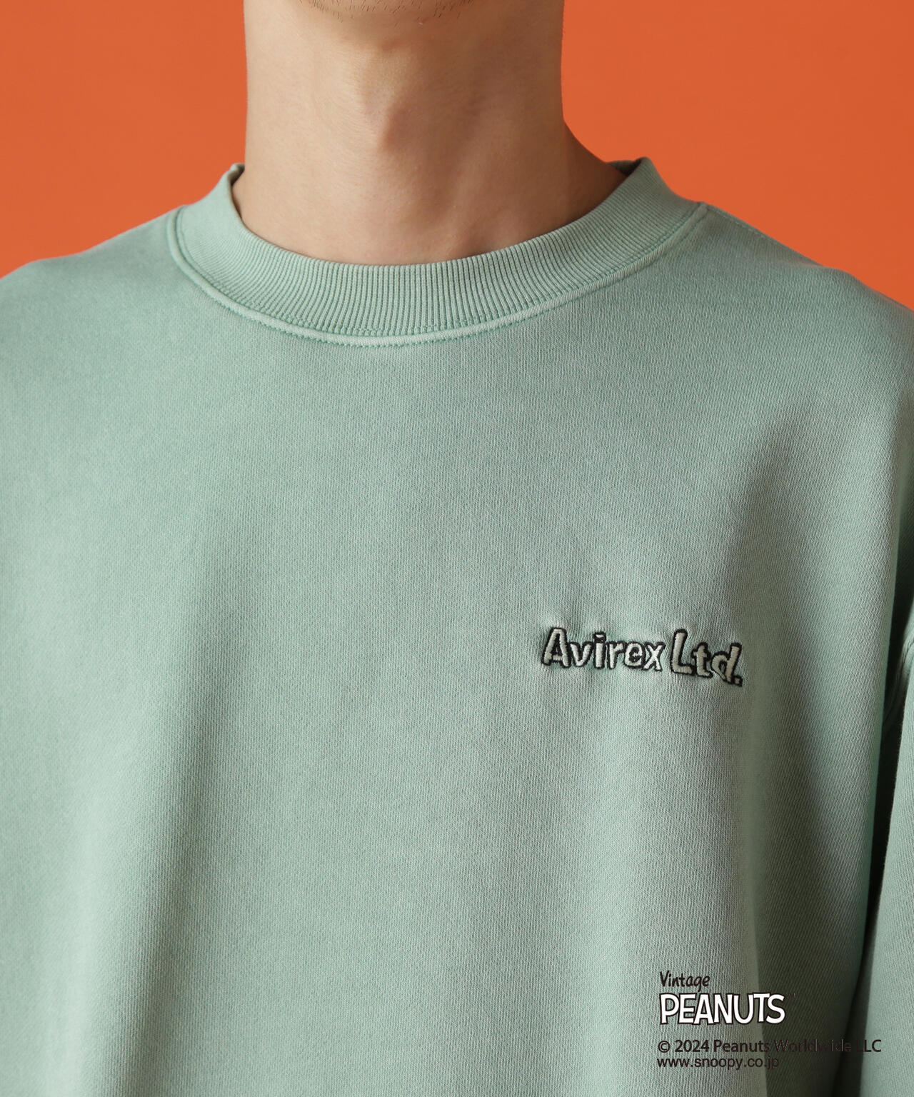 《AVIREX × PEANUTS》CREWNECK SWEAT "FLYING ACE" / クルーネック スウェット 