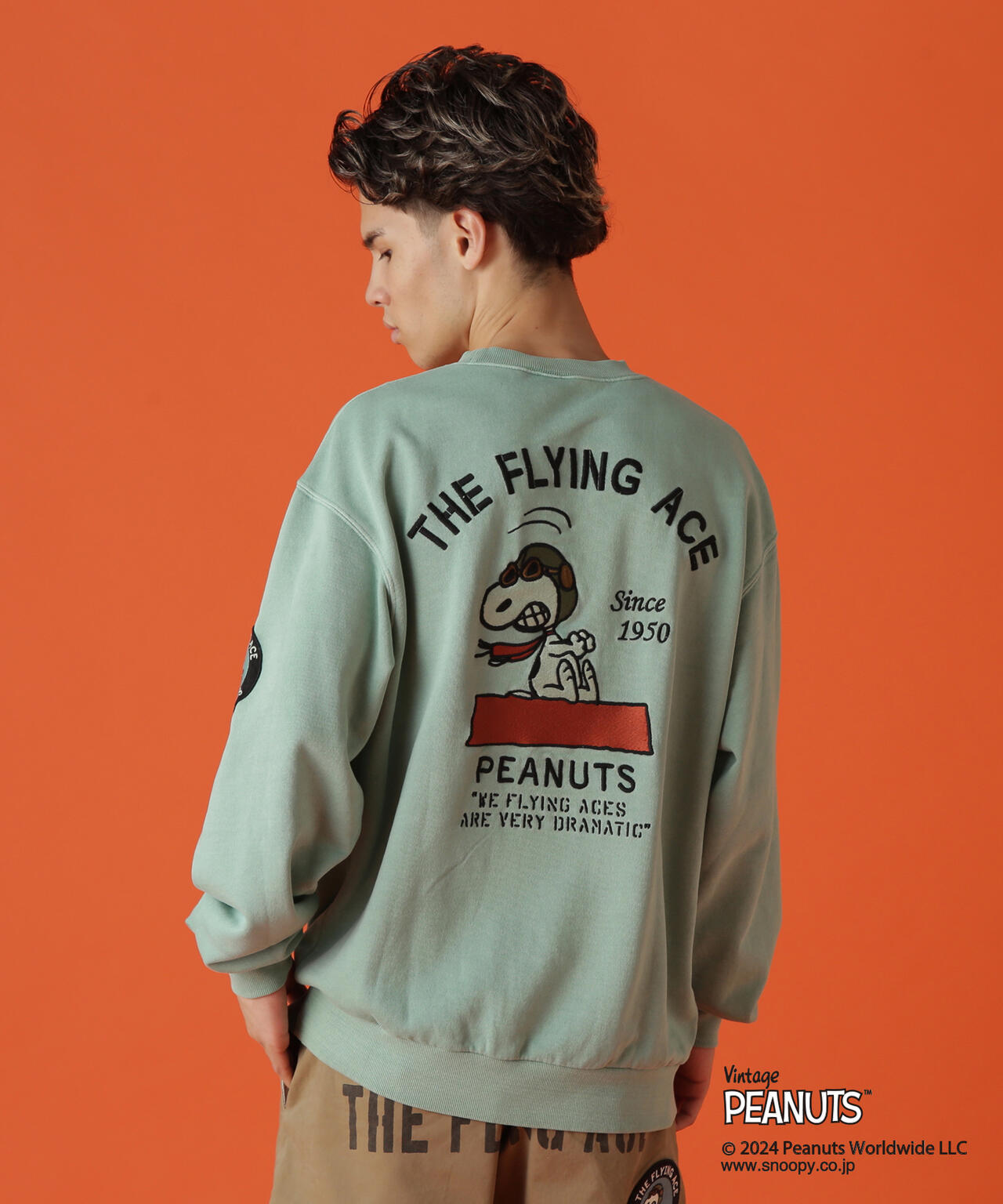 《AVIREX × PEANUTS》CREWNECK SWEAT "FLYING ACE" / クルーネック スウェット 