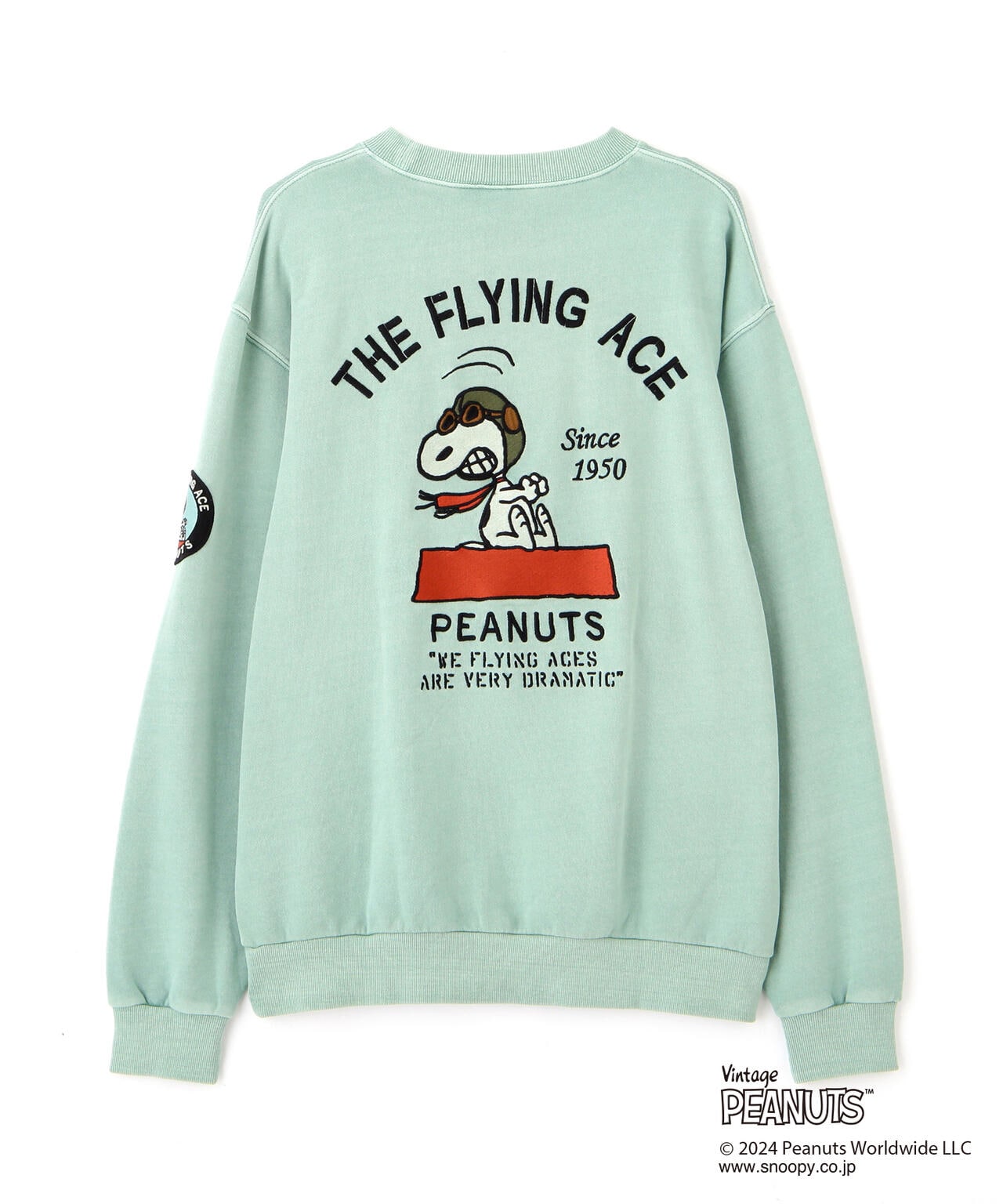 《AVIREX × PEANUTS》CREWNECK SWEAT "FLYING ACE" / クルーネック スウェット 