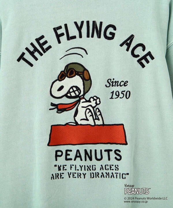 《AVIREX × PEANUTS》CREWNECK SWEAT "FLYING ACE" / クルーネック スウェット 