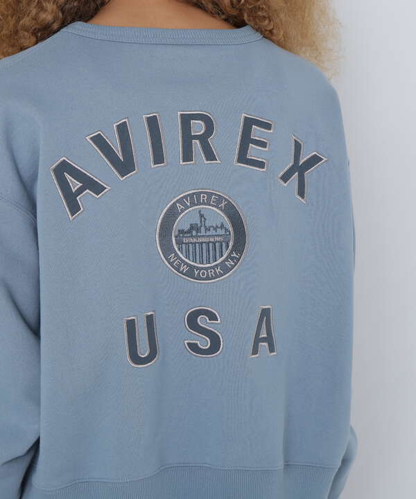 VARSITY LOGO CREW SWEAT NYC/バーシティーロゴ クルースウェット NYC