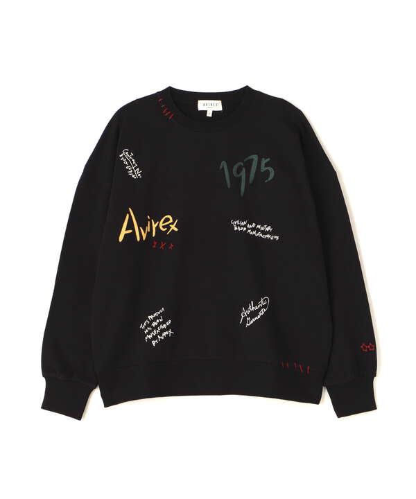 《直営店限定》HAND LIKE EMBROIDERY SWEAT/ハンドライク刺繍スウェット