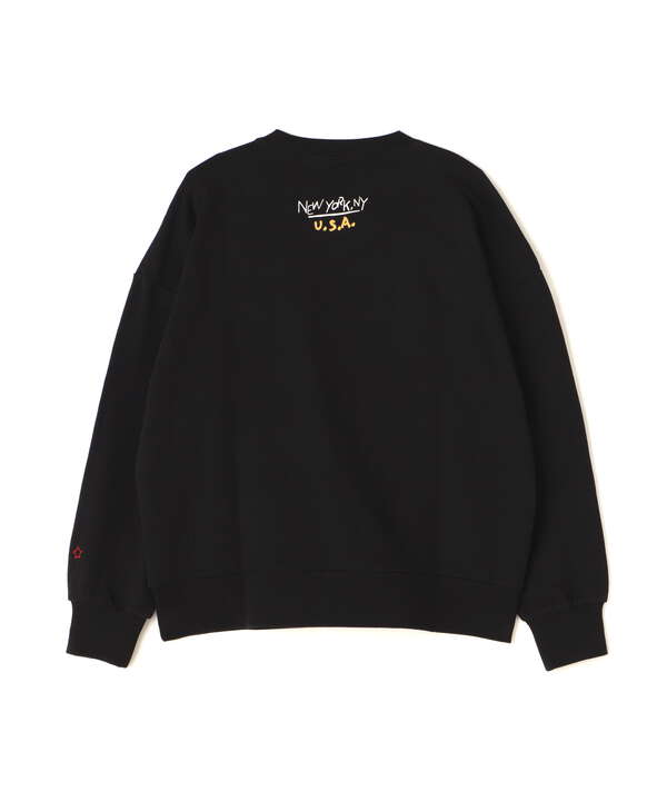 《直営店限定》HAND LIKE EMBROIDERY SWEAT/ハンドライク刺繍スウェット