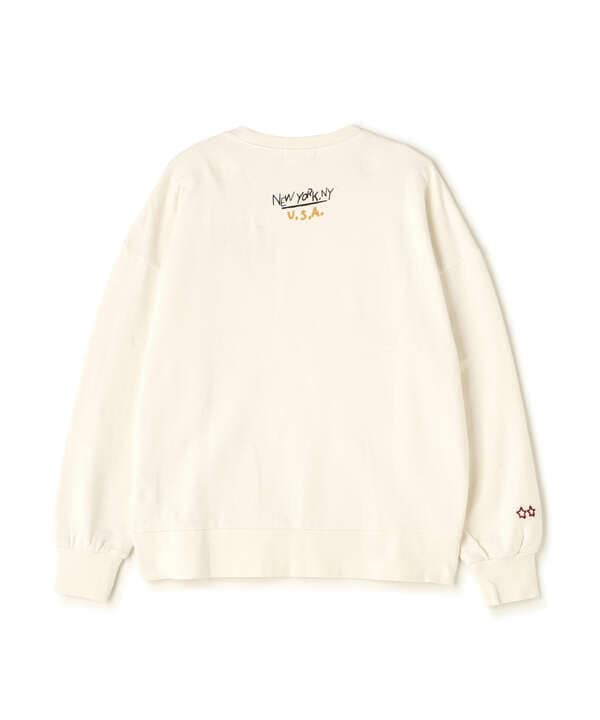 《直営店限定》HAND LIKE EMBROIDERY SWEAT/ハンドライク刺繍スウェット