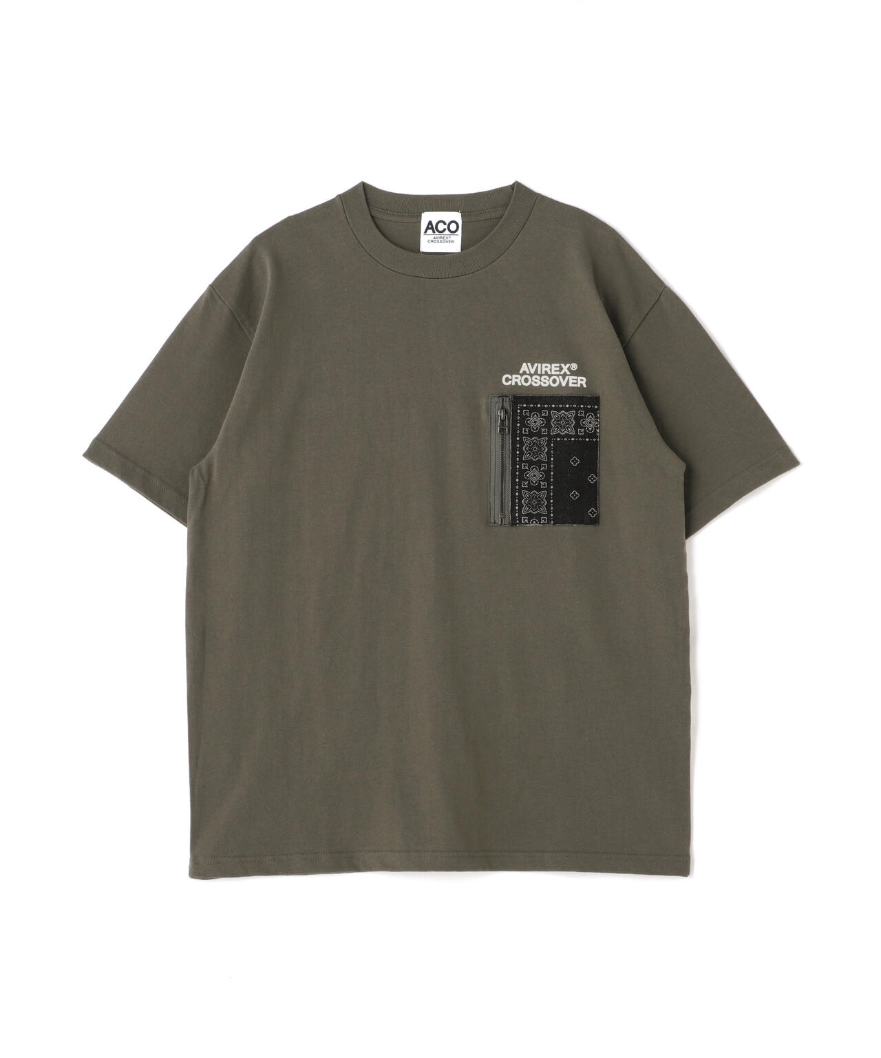 《CROSSOVER》DENIM POCKET T-SHIRT / クロスオーバー デニム ポケット Tシャツ  / AVIREX 