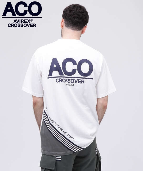 《CROSSOVER》LINE T-SHIRT / クロスオーバー ライン Tシャツ / AVIREX / アヴィレックス