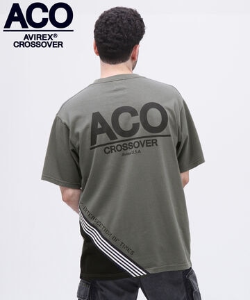 《CROSSOVER》LINE T-SHIRT / クロスオーバー ライン Tシャツ / AVIREX / アヴィレックス