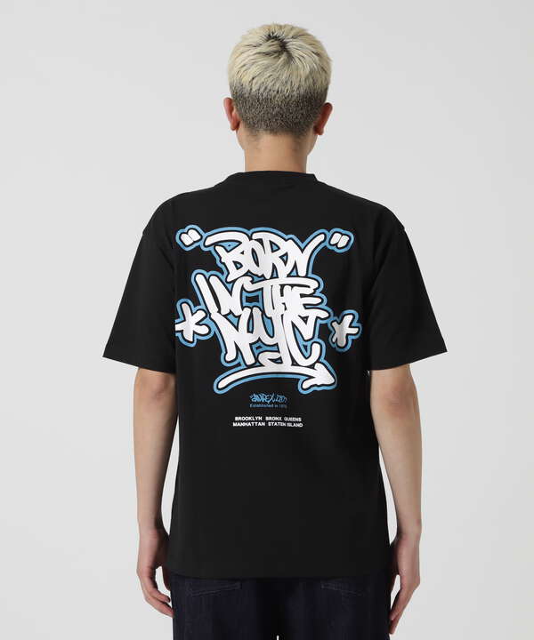 《直営店限定》GRAFFITI T-SHIRT "BORN IN THE NYC" / グラフィティ Tシャツ "ボーン イン ザ ニューヨ