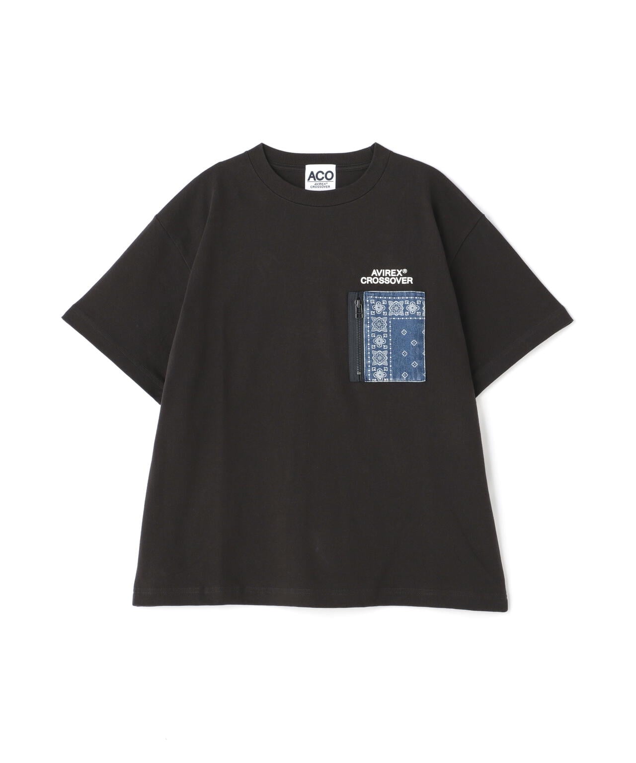 《CROSSOVER》DENIM POCKET T-SHIRT / クロスオーバー デニム ポケット Tシャツ