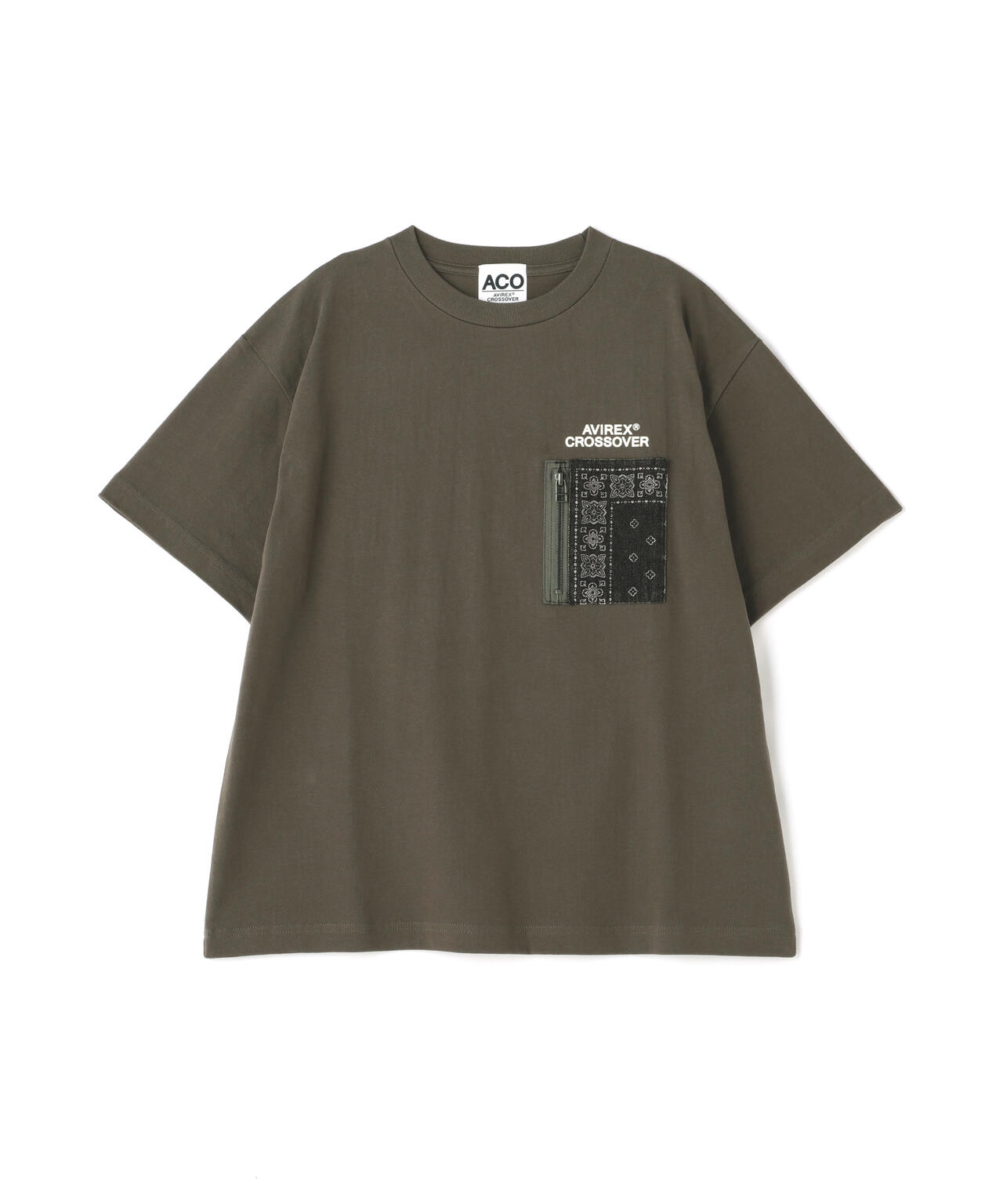 《CROSSOVER》DENIM POCKET T-SHIRT / クロスオーバー デニム ポケット Tシャツ