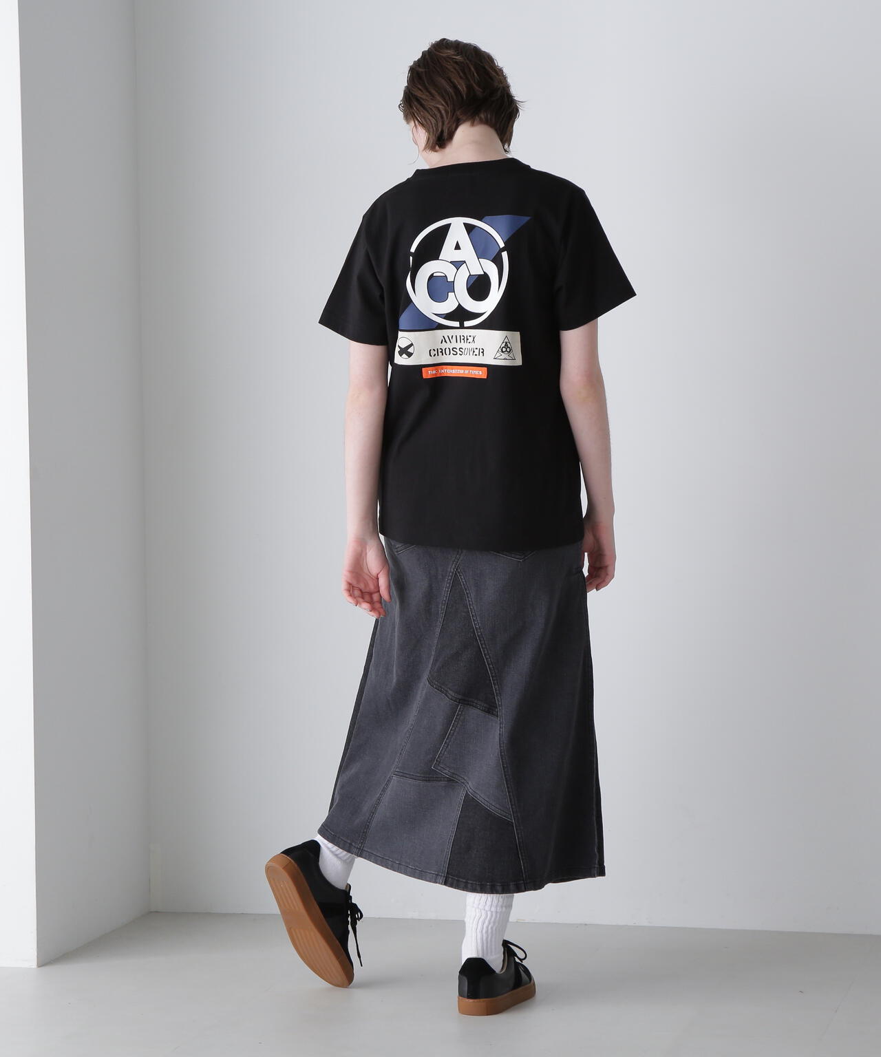 《CROSSOVER》PATCH T-SHIRT / クロスオーバー パッチ Tシャツ