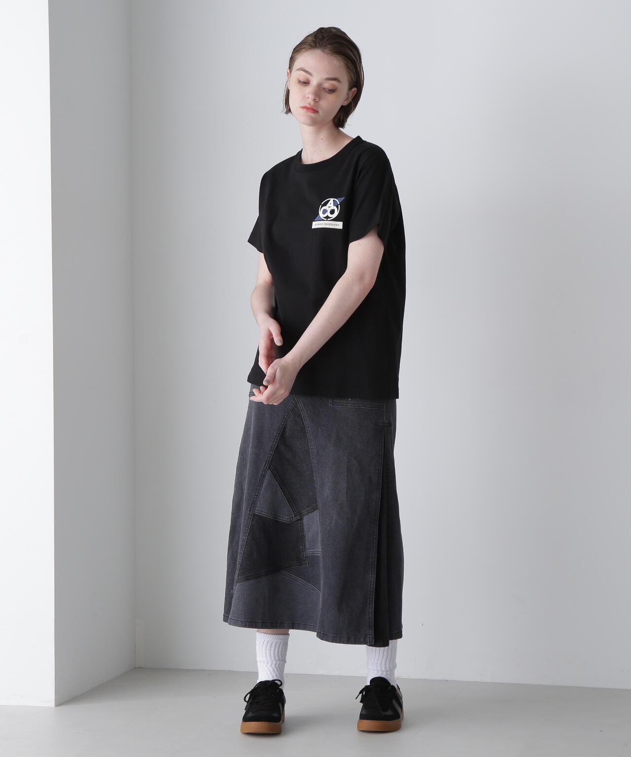 《CROSSOVER》PATCH T-SHIRT / クロスオーバー パッチ Tシャツ