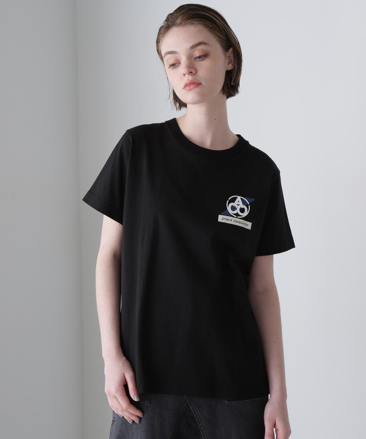 《CROSSOVER》PATCH T-SHIRT / クロスオーバー パッチ Tシャツ