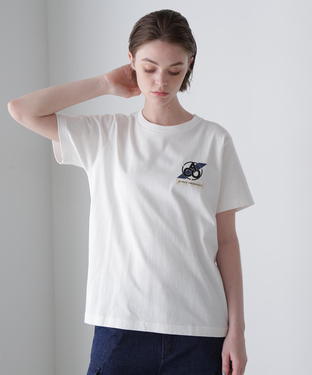 《CROSSOVER》PATCH T-SHIRT / クロスオーバー パッチ Tシャツ