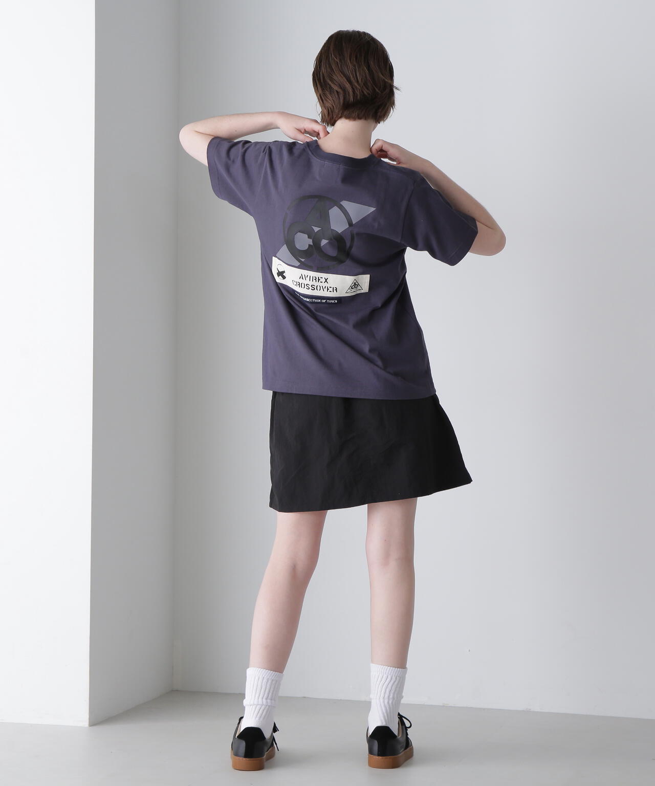 《CROSSOVER》PATCH T-SHIRT / クロスオーバー パッチ Tシャツ