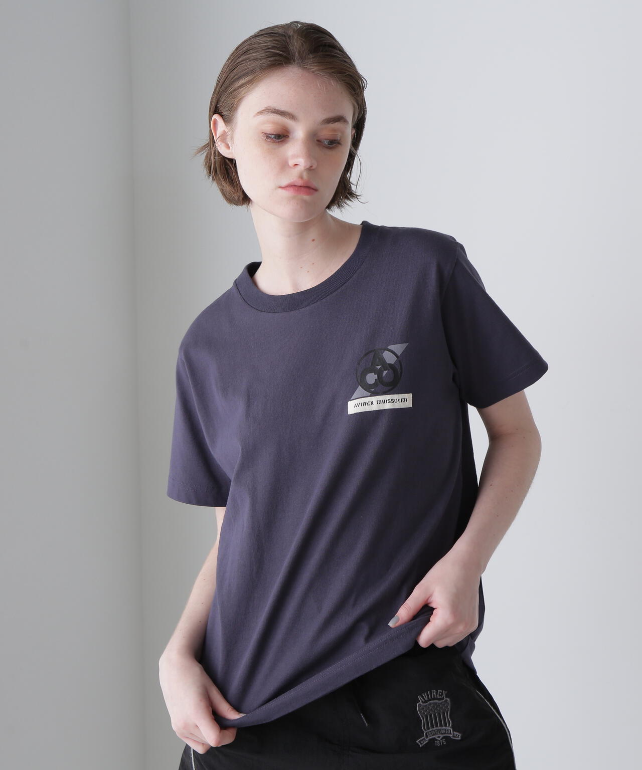 《CROSSOVER》PATCH T-SHIRT / クロスオーバー パッチ Tシャツ