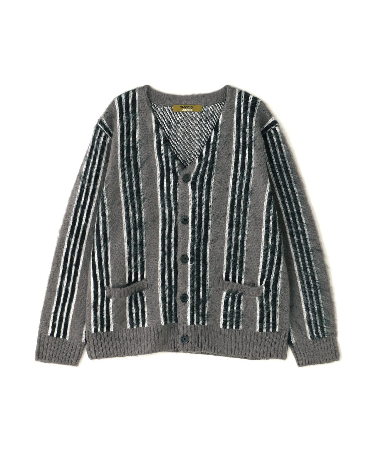 STRIPE MOHAIR LIKE CARDIGAN / ストライプ モヘア ライク カーディガン / AVIREX / アヴィレックス