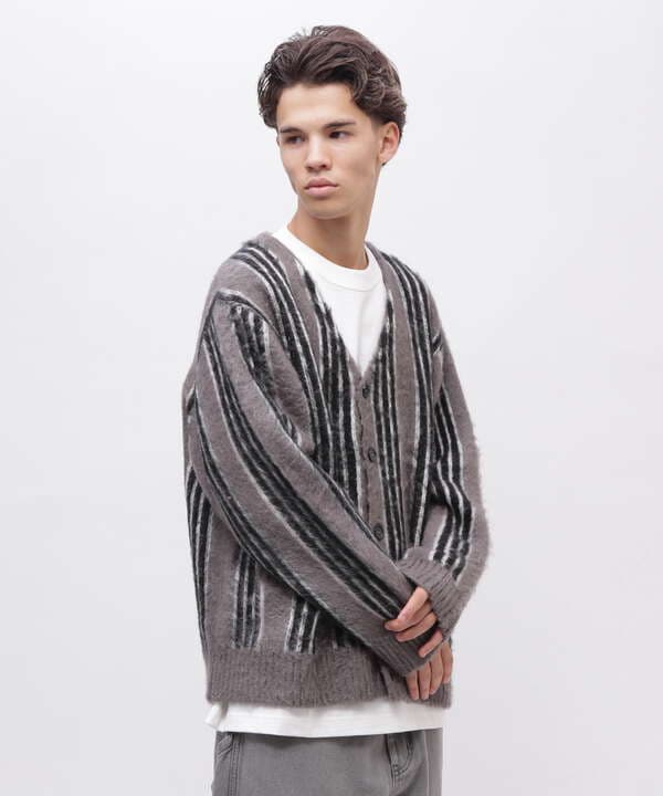 STRIPE MOHAIR LIKE CARDIGAN / ストライプ モヘア ライク カーディガン / AVIREX / アヴィレックス