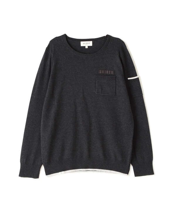 L/S FATIGUE KNIT TOPS/ファティーグニットトップス