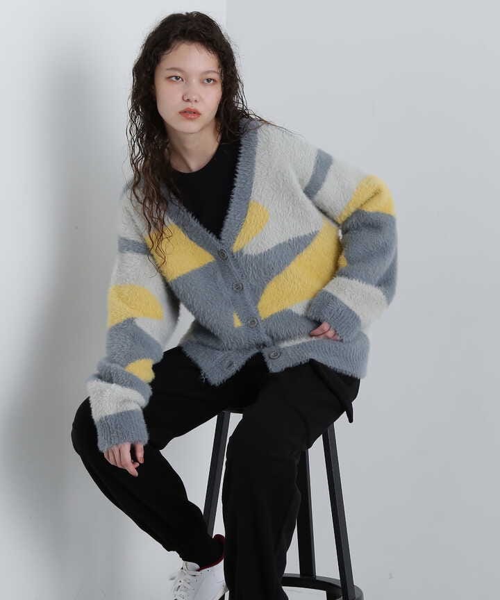 《直営店限定》SHAGGY KNIT CARDIGAN/シャギーニットカーディガン