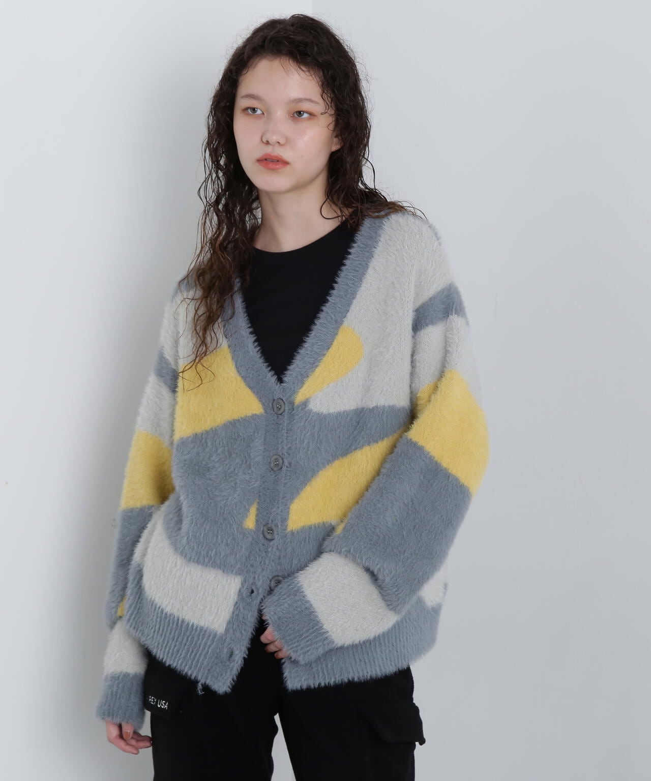 《直営店限定》SHAGGY KNIT CARDIGAN/シャギーニットカーディガン