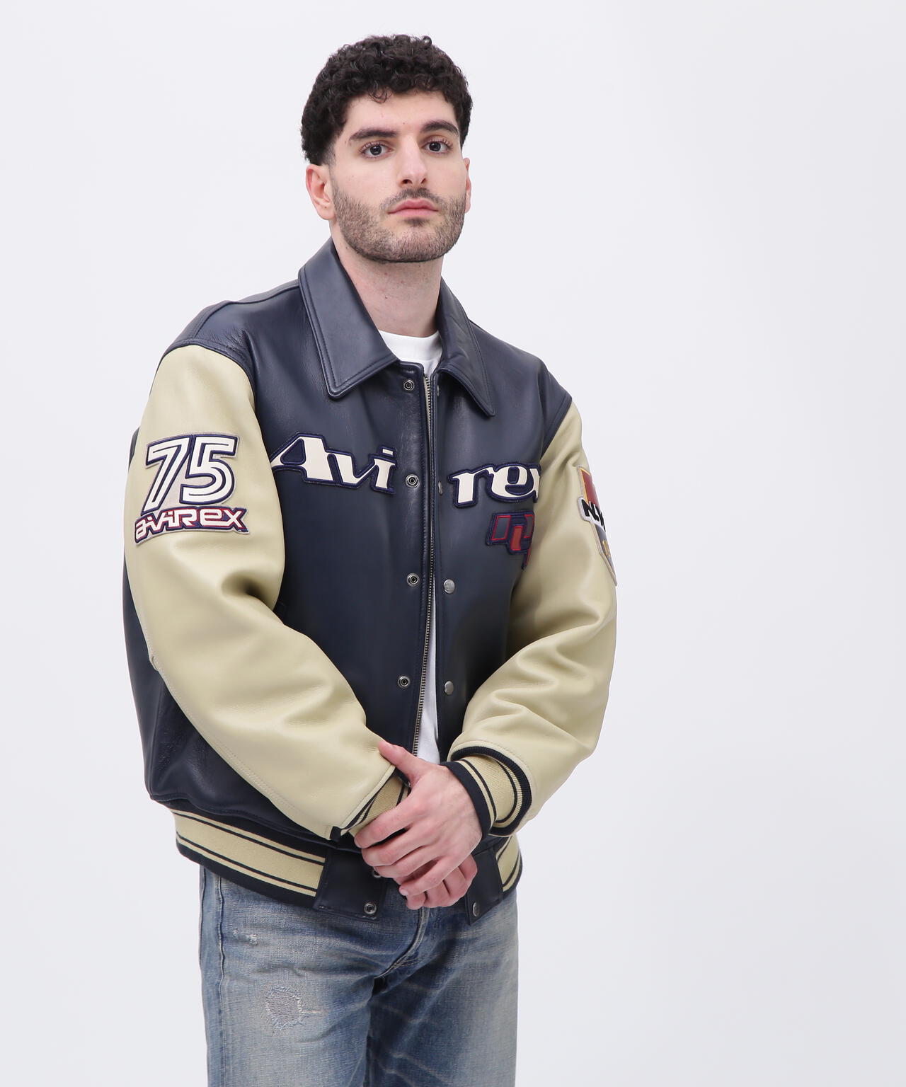 90's GOALERS VARSITY JACKET / ナイティーズ ゴーラーズ バーシティ ジャケット / AVIREX 