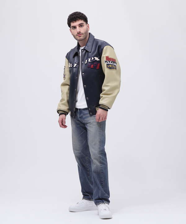 90's GOALERS VARSITY JACKET / ナイティーズ ゴーラーズ バーシティ ジャケット / AVIREX 