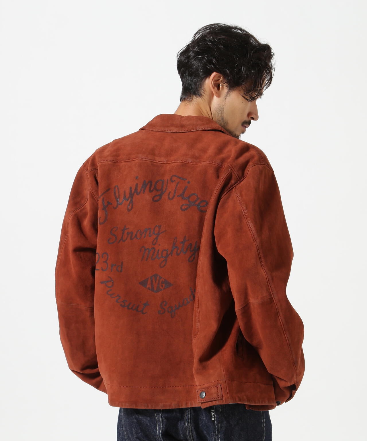 AGED SUEDE SOUVENIR JACKET / エイジド スウェード スーベニアジャケット / AVIREX / アヴィレックス