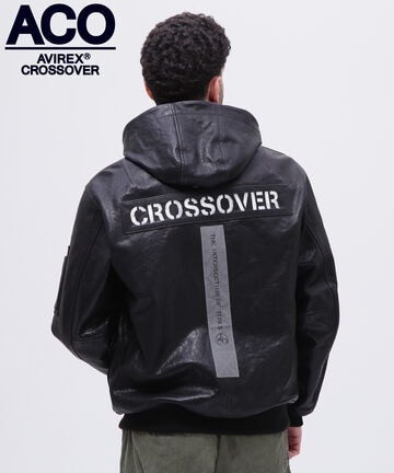 《CROSSOVER》LEATHER CWU PARKA / レザー CWU パーカー / AVIREX / アヴィレックス