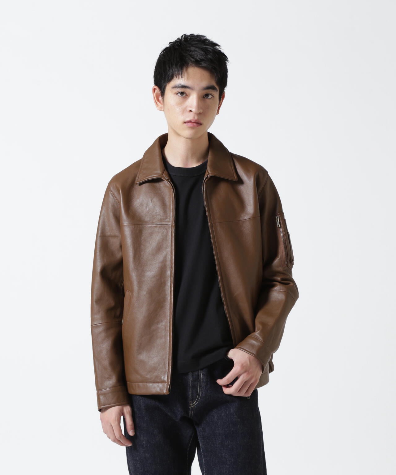 WEB&DEPOT限定》 LEATHER FLIGHT JACKET/レザーフライトジャケット | AVIREX ( アヴィレックス ) | US  ONLINE STORE（US オンラインストア）