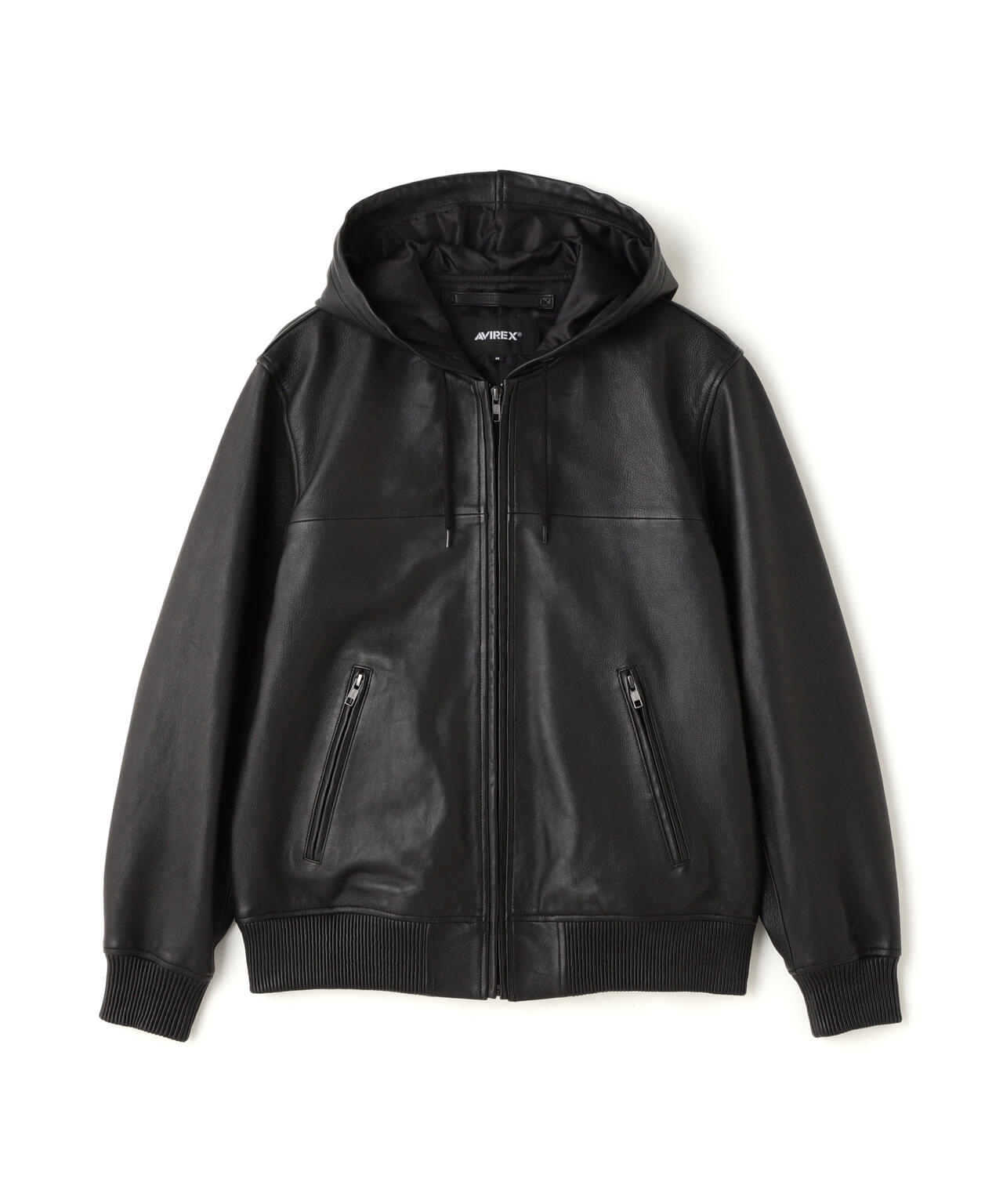 WEB&DEPOT限定》LEATHER HOODIE/レザーフードジャケット | AVIREX ( アヴィレックス ) | US ONLINE  STORE（US オンラインストア）