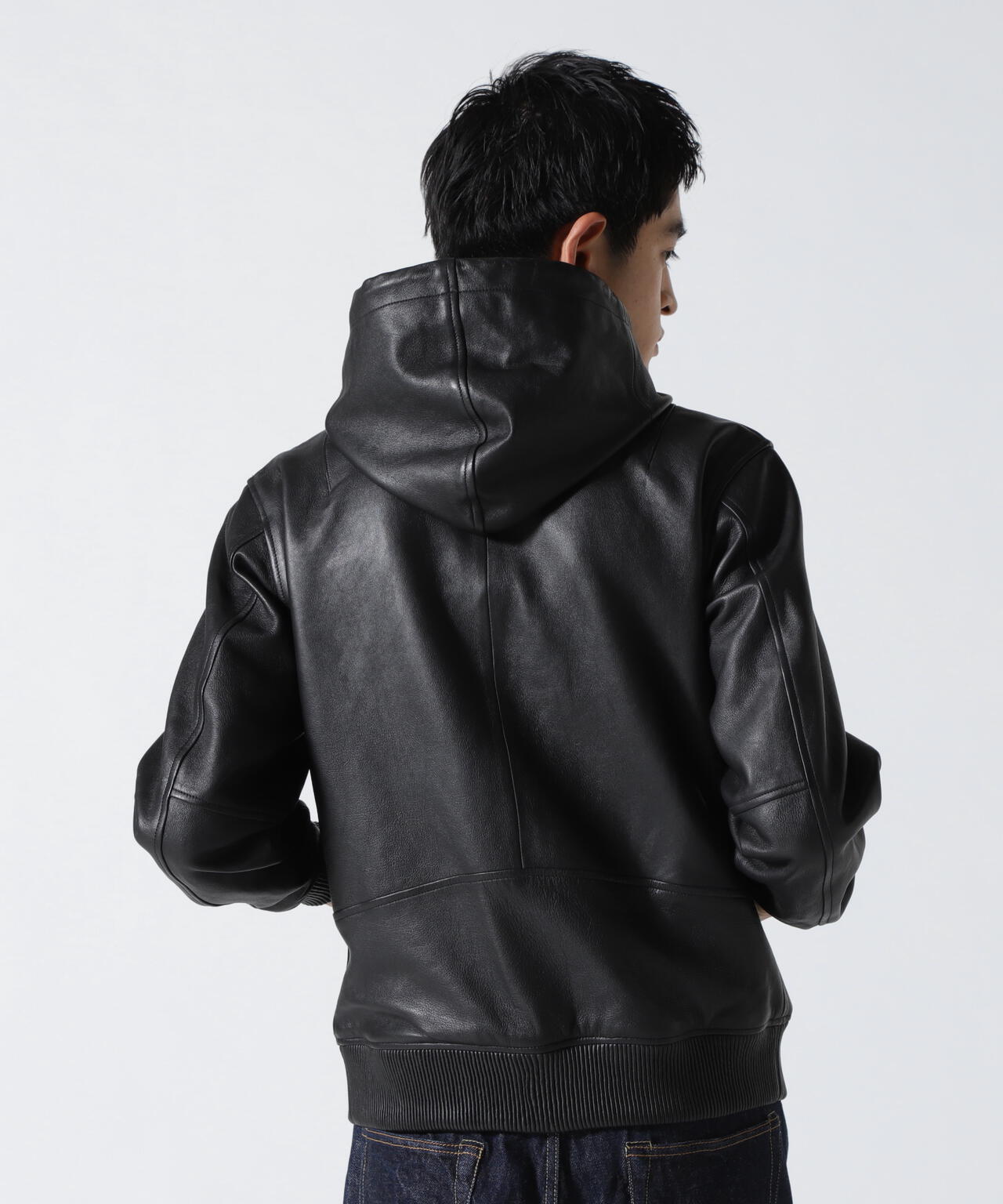 WEB&DEPOT限定》LEATHER HOODIE/レザーフードジャケット | AVIREX ( アヴィレックス ) | US ONLINE  STORE（US オンラインストア）