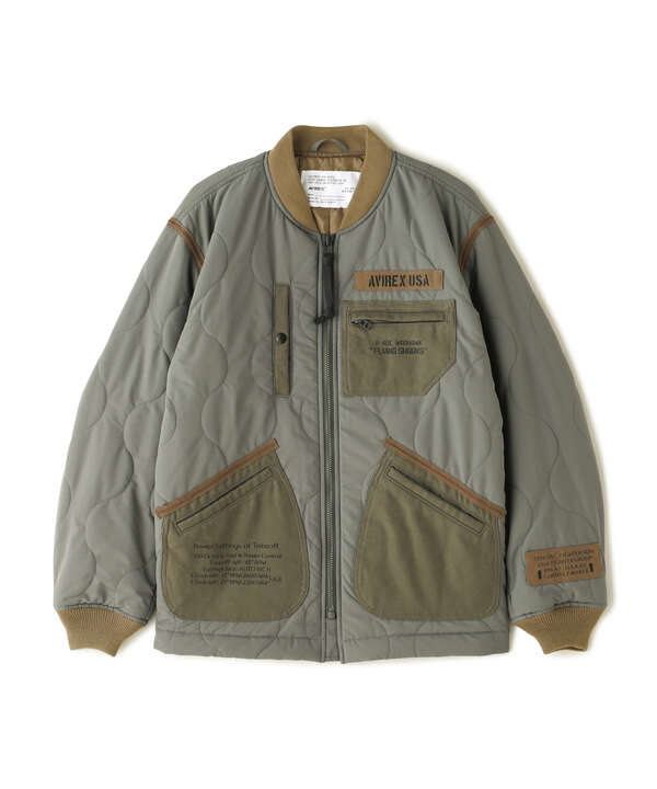 QUILTED ARMY JACKET FLYNIG SHARKS / キルティング　アーミージャケット フライングシャーク 