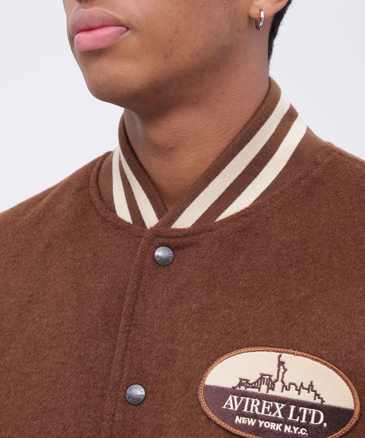 WOOL MOSSA VARSITY JACKET / ウールモッサ バーシティ ジャケット