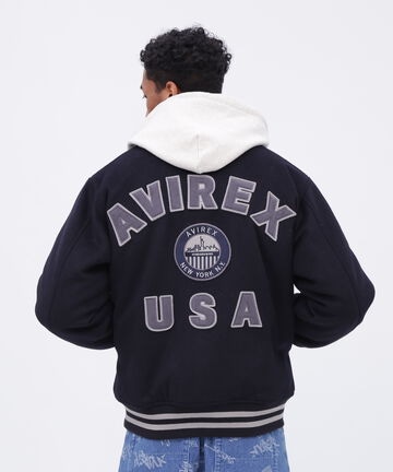 WOOL MOSSA VARSITY JACKET / ウールモッサ バーシティ ジャケット