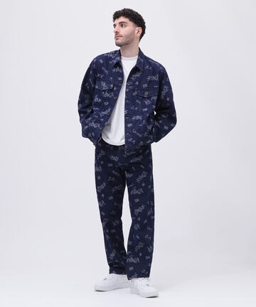 TAGGING JACQUARD DENIM JACKET/タギング ジャガード デニムジャケット