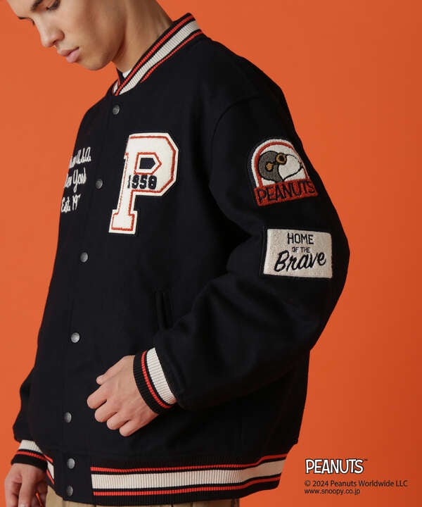 《AVIREX × PEANUTS》STADIUM JACKET "FLYING ACE" / スタジアムジャケット "フライング エース"