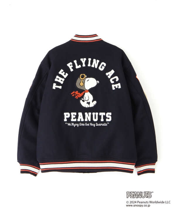 《AVIREX × PEANUTS》STADIUM JACKET "FLYING ACE" / スタジアムジャケット "フライング エース"