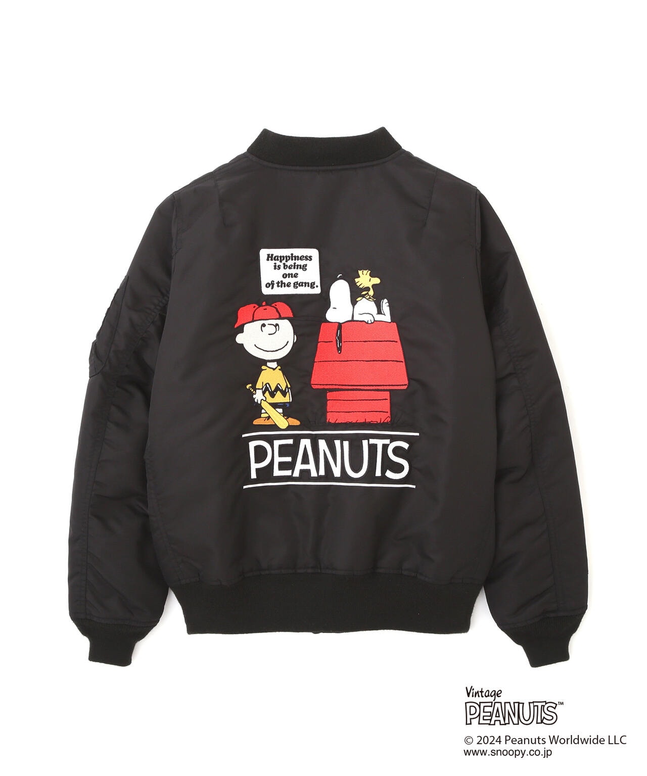 《AVIREX×PEANUTS》Charlie Brown MA-1/アヴィレックス×ピーナッツ チャーリーブラウン MA-1