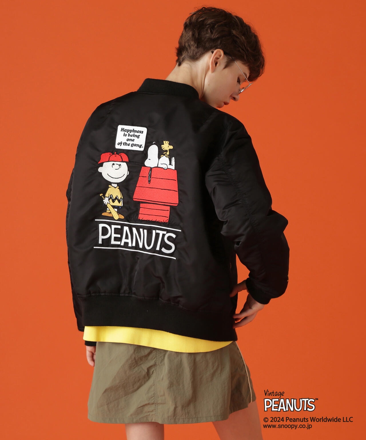 《AVIREX×PEANUTS》Charlie Brown MA-1/アヴィレックス×ピーナッツ チャーリーブラウン MA-1