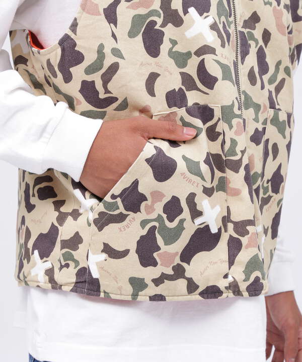 REVERSIBLE DUCK CAMO VEST / リバーシブル ダックカモ ベスト / AVIREX / アヴィレックス