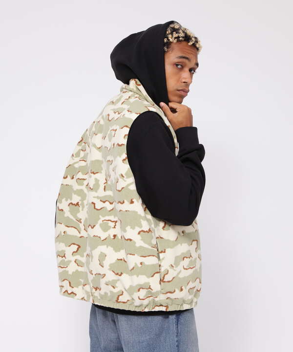 《直営店限定》REVERSIBLE FLEECE CAMO VEST / リバーシブル フリース