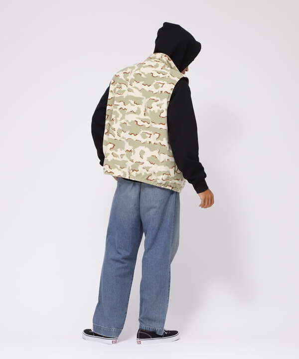 《直営店限定》REVERSIBLE FLEECE CAMO VEST / リバーシブル フリース