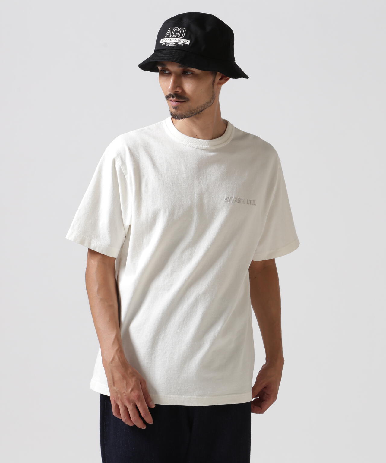 《CROSSOVER》ACO LOGO BUCKET HAT / アヴィレックス クロスオーバー バスケットハット / AVIREX