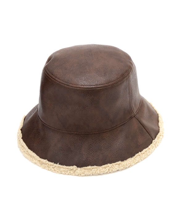 《直営店限定》REVERSIBLE FAKE  LEATHER HAT/リバーシブル ハット