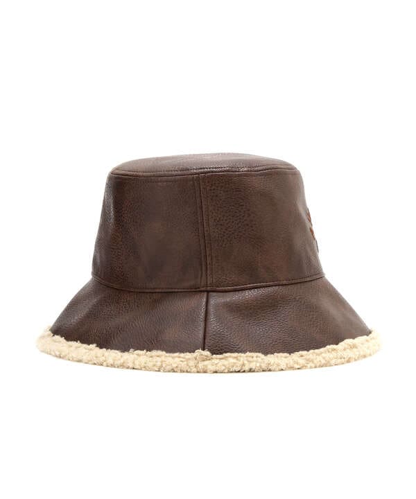 《直営店限定》REVERSIBLE FAKE  LEATHER HAT/リバーシブル ハット