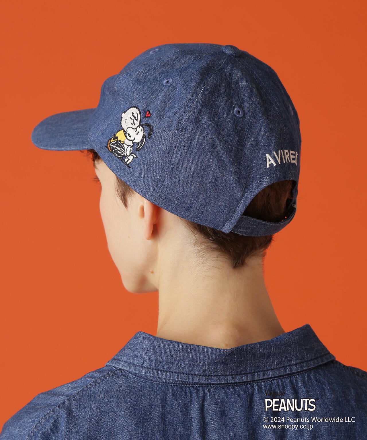 《AVIREX×PEANUTS》DENIM CAP/アヴィレックス×ピーナッツ デニムキャップ